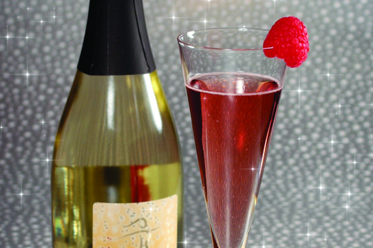 Raspberry Champagne Cocktail