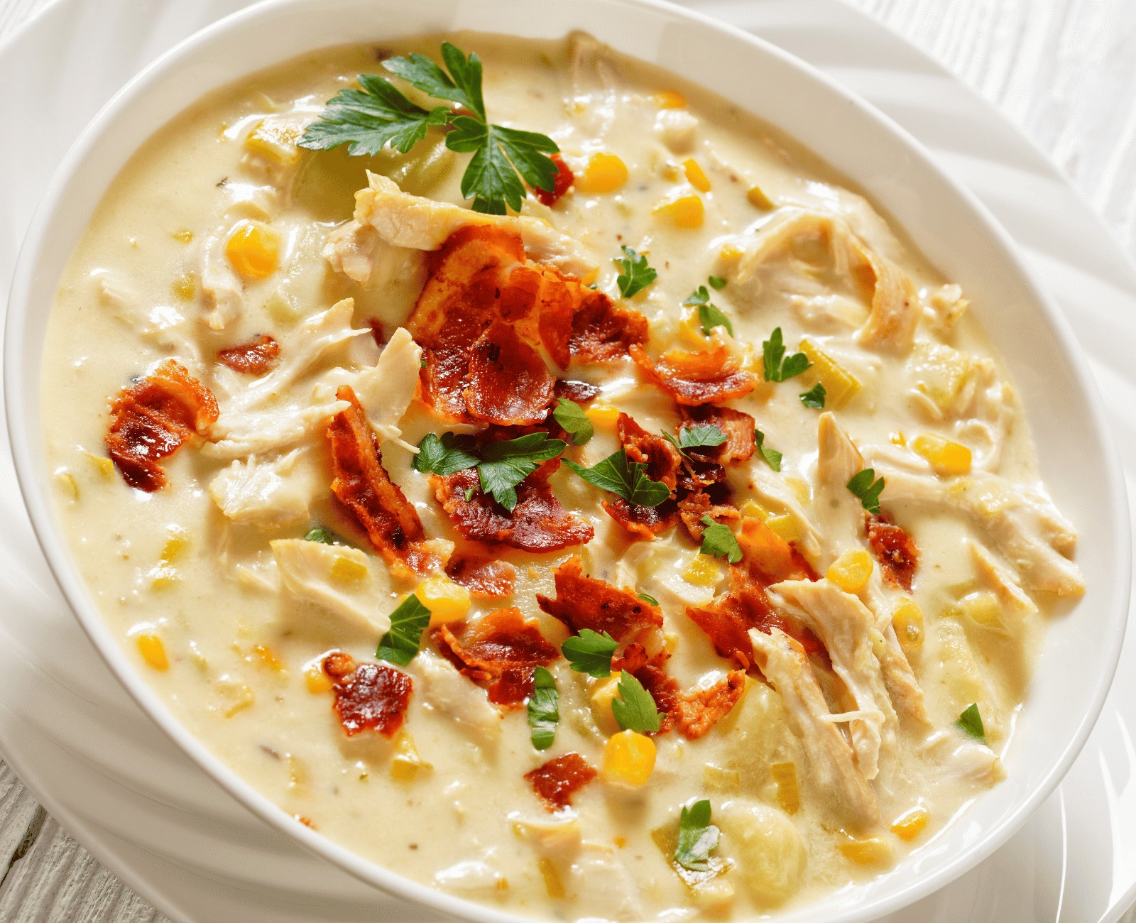 Seyval Blanc Chicken Corn Chowder