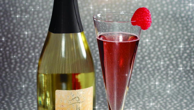 Raspberry Champagne Cocktail