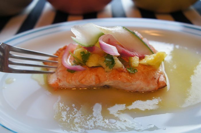 Amy LaBelle’s White Wine Smoked Salmon Mousse on Cucumber Rounds